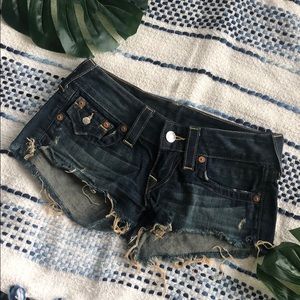True Religion Joey Cutoff Shorts
